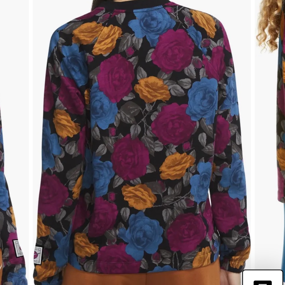 Nike Floral Sweatshirt - Black, Blue, Purple, Orange - Picture 2 of 6